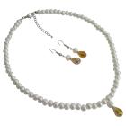 Free Shipping In USA Wedding Bridesmaid White Pearls Jewelry