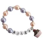 Cupcake Jewelry Name Bracelet Party Favor Bracelet Baby Toddler