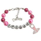 Pink Ballet Charm Dance Bracelet with Dance Charm