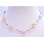 Multicolored Stars Beads Necklace Girls Jewelry