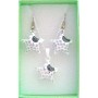 Star Fish Pendant & Earrings Girls Jewelry Set w/ Gift Box