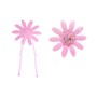 Daughter Gift Hair Pin in Rose Crystals Girls Pink Flower Hair Pin