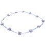 Purple Butterfly Necklace Beaded Gift Item For Girls