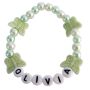 Infant Toddler Name Bracelet Children Jewelry in Butterfly & Pearls