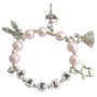 Recital Gift Ballet Bracelet Blush Pink W/ Multiple Ballet Charms