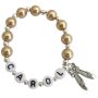 Personalized Ballet Jewelry Golden Champagne Pearl Bracelet