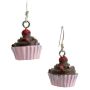 Party Favors Cupcake Earrings Hypoallergenic Chocolate Cupcake