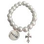 Christian Jewelry Faith Bracelet with Cross Charm