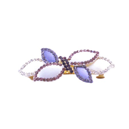 Amethyst Crystals Hair Barrette Trendy For Yourself Or Perfect Gift