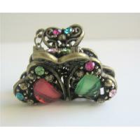 Victorian Multi Crystals Crown Hair Claw Clip
