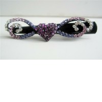 Bridemaid Party Wear Accessories Bridal Barrette Genuine Swarovski Austrian Crystals Clip