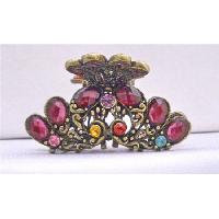 Ruby Red Crystals Hair Accessories clamp hair claw Clip