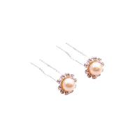 Hair Accessories Peach Hair Pin To Decorate Bridal Hair Pin