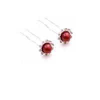 Red Hair Accessories Wedding Hair Pin Bridal Bridemaids Hair Pin