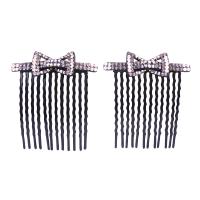 Bow Design Crystals Hair comb for Quinceanera Pageants Prom : crystals prom comb