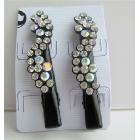 Black Hair Pin Crystals Flower Pair Hair Pin Clip Hair Accessories