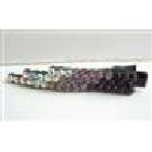 Bridal Hair Clip Light Dark Amethyst Crystals Gorgeous Clamp Clip