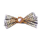 Hair Barrette For Any occasion Hair Bow Clip Topaz Yellow Gold Color