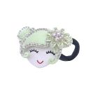 Prom Hair Rubber Band Of Lite Green Metal Doll Fully Decorated