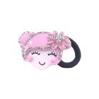 Hand Painted Hair Rubber Band Prom Hair Band Pink Metal Doll