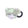 Prom Hair Rubber Band Of Lite Green Metal Doll Fully Decorated