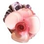 Hair Doodle Rubber Band Purple Metal Flower Band Hair Rubber Band