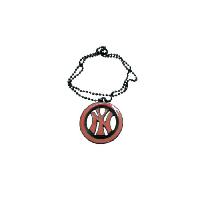 NY Pendnat Hip Hop w/ Black Chain Necklace 24 Inches