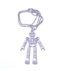 Purple Skeleton Halloween Body Pendant Necklace Pendant Jewelry