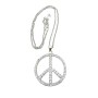 Peace Sign in ICe Shimmering all covered w/ CZ 24 inches