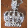 Blin Bling King Crown Hip Hop Pendant w/ 28 Inches Chain BLING