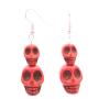Great Deal Hip Hop Coral Skull Bead Earrings