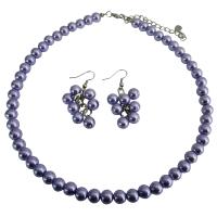 Beautiful Bridal Briedemaids Jewelry Victorian Lilac Necklace Set Inexpensive Under  Wedding Jewelry Set
