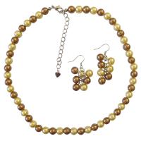 Latte Pearls and Yellow Pearls Necklace Sets Stunning Bridal Briedemaids Inexpensive