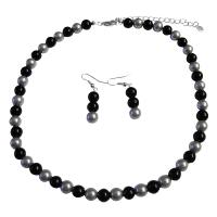 Share In The Secret Of Our Silver & Black Pearls Jewelry Set At Reasonable Under  Necklace Set