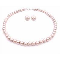 Bridal Shower Gifts Pearls Jewelry Champagne Pearls Necklace Set
