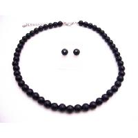 Black Pearls Wholesale Jewelry Under  Bridemaids Necklace Set