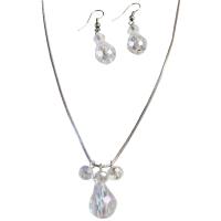Versatile Jewelry In AB Crystals Teardrop Jewelry Set With AB Round Crystals