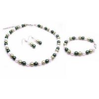Customize Handmade Jewelry Green Lovers Jewelry Set Wedding Prom Jewelry