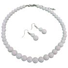 Fab Looks The Hottest Style Chalk White Round Beads Jewelry