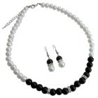 Unique & Fashionable Jewelry White Black Pearls Sophisticate Jewelry Set