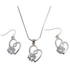 Lovely Heart Pendant with Earrings Beautiful Gift For Mother