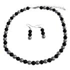 Share In The Secret Of Our Silver & Black Pearl Jewelry Set At Reasonable Under $10 Necklace Set