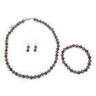 Red And Black Crystal Complete Set Wedding Chinese Black Red Crystals Under $10 Jewelry Gift Affordable Necklace Set