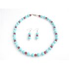 Coral Turquoise Vintage Turquoise Coral Pearls & Silver Beads Jewelry