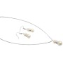 Jewelry For Prom & Pageant Delicate Cream Pearls w/ Diamante