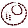 Apple Red Color Jewelry Set Wedding Jewelry Special Customize Holiday Gift