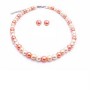 Fascinate Jewelry Peach Ivory Tangerine Pearls Prom Custom Jewelry Set