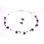 Evening Wear Jewelryf Black Pearls Swarovski Jet Crystals Necklace Set