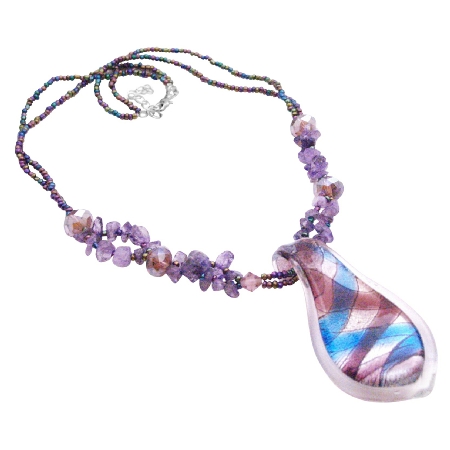 The Finest Murano Glass Pendant Necklace The Most Affordable Jewelry