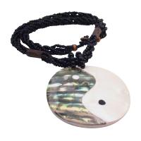 Ethnic Vintage Shiva Eye Shell Pendant Necklace
